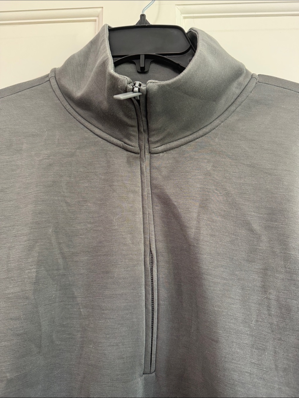 BYLT Women’s Gray Zip-Neck Pullover - Picture 5 of 7